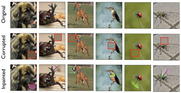 Failure modes of inpainting using robust models