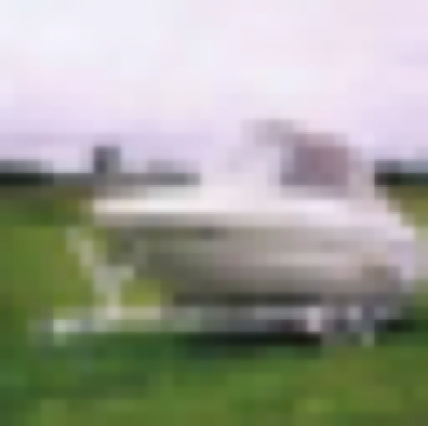 An image of a boat from the CIFAR-10 test set